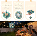Wind Spinners Outdoor Peacock, 12 inch Laser Cut Metal Art Geometric Pattern Wind Spinners Hanging Kinetic for Yard, Garden, Patio, Outdoor - Craft Decor Birthday Gifts for Women, Men, Mom