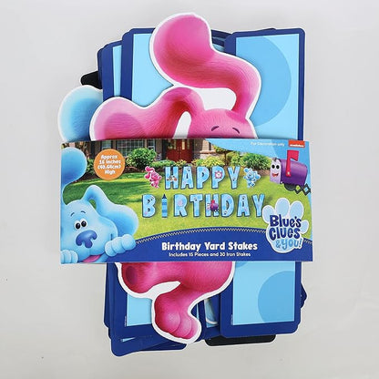 Blue's Clues Happy Birthday Yard Signs with Metal Stakes, 16" Letters