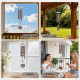 Bestie Gifts for Women - Friendship Wind Chimes Outside Metal Hummingbird Windchimes Indoor Outdoor Garden Yard Porch Hanging Decor Graduation Birthday Sisterhood Gift for Best Friends