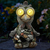 Outdoor Decor Chicken Statue, Garden Statue Solar Chicken Figurine for Lawn Porch Garden Yard Patio and Birthday Gift for Women