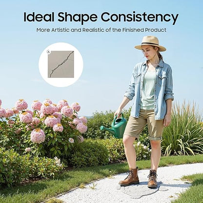Turtle Shaped Stepping Stone Mold, 15.74" Concrete Cement Mold for Garden Path, Patio Driveway Pavers, Reusable ABS Walk Maker Mold with Lifelike Shell Texture for DIY Landscape Decoration