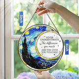 Thank You Gifts, Stained Glass Suncatcher Ornament, Window Hanging, Going Away/Goodbye, Appreciation, Retirement Gifts for Women, Men, Coworker, Boss, Friend | Retirement Party Decorations - Style F