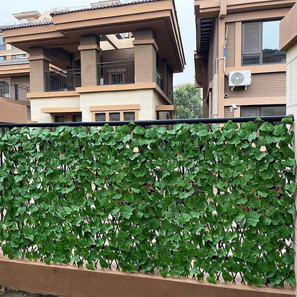 Expandable Fence Privacy Screen for Balcony Patio Outdoor,Decorative Faux Ivy Fencing Panel,Artificial Hedges