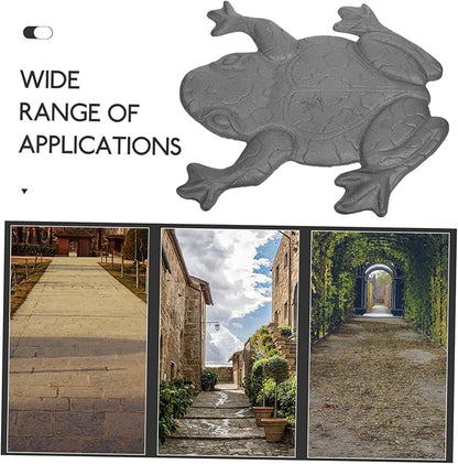 Yardwe Stepping Stones for Frog Stepping Iron Garden Frog Statue Decor Outdoor Garden Ornament