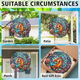 Horse Yard and Garden Wind Spinner, Unique 3D Hanging Horse Wind Spinner