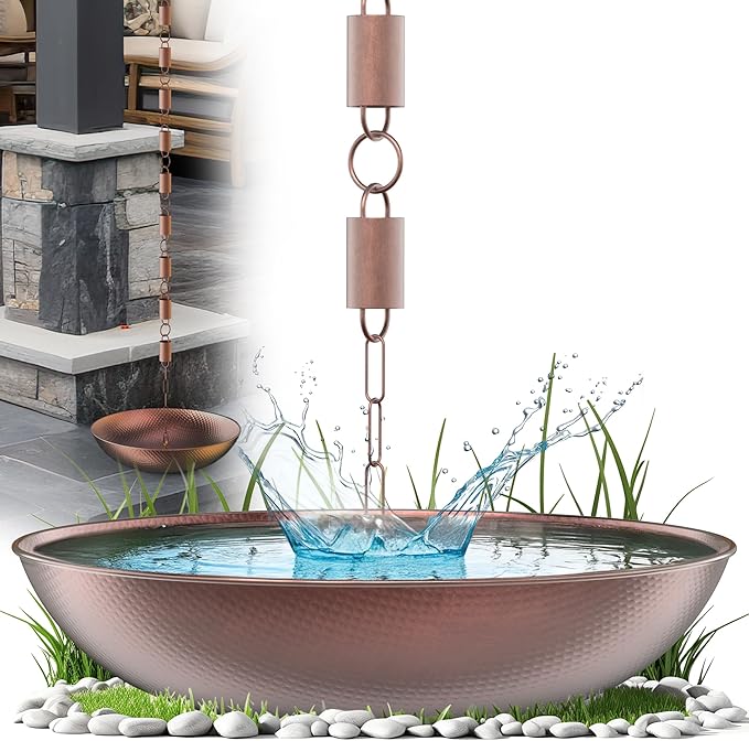 Rain Chains Direct Copper Basin