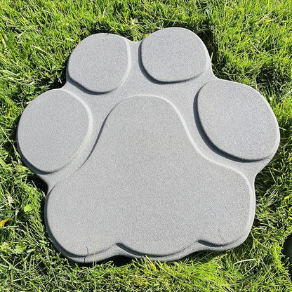 AUTUMN Paw Print Stepping Stone Mold - Dog & Cat Paw Print, Concrete & Cement, Non-Slip Textured, 13 in