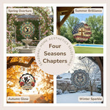 12 Inch 3D Kinetic Wind Spinner for Garden and Yard, Laser-Cut Stainless Steel, Mesmerizing Hanging Decor for Outdoor Patio & Indoor, Spirit Wolf-15