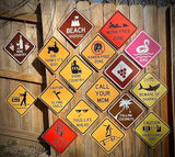 New Warning Plaque Wall Decor Courtyard Decoration Office Sign Outdoor & Indoor Safety Sign 8 X 12 Inch (40)