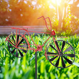 Garden Stake Decoration, Wind Spinners Outdoor Windmill Decor Outdoor Yard Decor, Wind Sculptures Spinners Motorcycle Bike Metal Windmill Garden Stake Decoration for Lawn