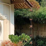 Rain Chains for Gutters, 7.87Ft Hummingbird and Cup Rain Chains for Gutters, Adjustable Rain Chimes for Outside Replacement Downspout for Gutters Eaves Drainage, Copper