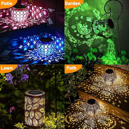 4 Pack Replacement Solar Light Parts 2 Mode Warmwhite and RGB Color-Changing ,Solar Lights Replacement Top, Inserts for Lanterns, Waterproof DIY Outdoor Garden Patio Decor 3.53inch