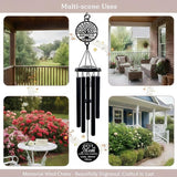 Personalized Mom Wind Chimes Birthday Gifts for Mom Valentines Day Gift for Mom from Daughter Son Outdoor Hanging Decoration