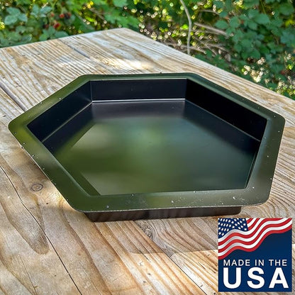 AUTUMN 14" Hexagon Stepping Stone Mold - DIY Concrete Cement Path Maker for Garden Walkway - Made in USA - Decorative Hexagonal Garden Statue & Pathway Mold