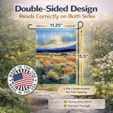 Caroline's Treasures Nevada Sagebrush in Watercolor Garden Flag Mailbox Flag Decorative Yard Flag Banner Outside Patio Artwork Yard Flower Beds, Garden Size, Multicolor