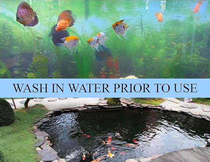 Pond Pump Pre-Filter Foam Box, Helps Reduce Pump Maintenance, Offset 8'' Square, Foam for Koi Fish Pond Submersible Prefilter, Bio Sponge Filter Media, Aquariums & Water Gardens