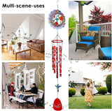 33-inch Memorial Wind Chimes, Sympathy Gift | Deep Tone Hummingbird Wind Chime, Rustproof Windchimes Decor for Garden/Patio/Yard, Indoor & Outdoor Use