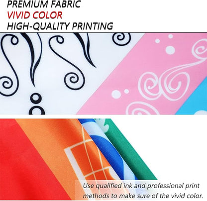 Pride Flags Large LGBTQ Flag Bisexual Gay Progress Rainbow Flag Double Sided 3x5FT Garden Outdoor Original Design Cute Print Pattern