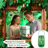 St Patricks Day Decorations Shamrock Solar Lantern Hanging Lights Ornaments Outdoor Waterproof Tree Decor for Garden, Patio, Yard, Lawn Porch, Garland Irish Gifts for Women