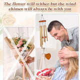 for Wife, Wedding Anniversary Birthday Gifts for Wife from Husband, Unique Wife Wind Chime Garden Decor Outside, I Love Gift for Wife