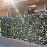 GLANT Expandable Fence Privacy Screen for Balcony Patio Outdoor,Decorative Faux Ivy Fencing Panel,Artificial Hedges (Single Sided Leaves) (4, Green-Verdant)
