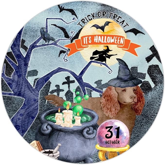 Retro Metal Sign 12"x12",Happy Halloween Scary Night Grave Witch Bats Trick Or Treat Dog Aluminum Tin Metal Sign for Home Living Room Bedroom Garden Farm Patio Decor Wall Art Poster