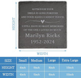 Memorial Garden Stone, Memorial Stone, Personalized Memorial Gifts, Sympathy Gifts for Loss of Loved One, Bereavement Gifts for Loss of Father Mother - Still Have so Many Memories - Square