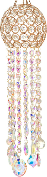 Crystal Wind Chime Light Catcher Suitable for Window Hanging Suitable for Home Indoor and Outdoor Garden Decoration Light Catcher (Medium)