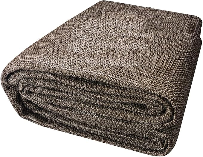 Alion Home Elegant Privacy Screen for Backyard Fence, Pool, Deck, Patio, Balcony, Outdoor Paneling and Outdoor Screening- Include Zip Ties (5' x 50', Walnut)