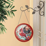 NAZENTI Custom Memorial Photo Gift for Dad, Personalized Stained Glass Window Hanging Suncatcher with Name, Keepsake and Remembrance, Sympathy in Memory of Loved One Gifts