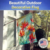 Caroline's Treasures Wyoming Indian Paintbrush in Watercolor House Flag Large Porch Sleeve Pole Decorative Outside Yard Banner Artwork Wall Hanging, Polyester, House Size, Multicolor