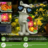 kyoryuger Mothers Day Solar Garden Decor Cat Statues for Women Mom Grandma Sister, for Mom,Solar Outdoor Decor for Patio Backyard Yard Lawn Decoration-Unique Birthday Present,Yard Art Ornament