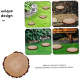 BESPORTBLE 1pcs Outdoor Wooden Garden Pathway Paver Stepping Slice for Landscaping Lawn Walkway Decoration Elegant Garden Supplies