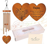 Nana Wind Chimes for Outside, Best Gifts for Nana Windchimes Outdoors for Patio Porch Garden Yard Hanging, Mothers Day Birthday Gifts for Nanas Grandma from Grandkids