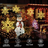 Tuanse 1 Pcs 24" Folding Christmas Snowflake Lights with Remote Control 150 LED Outdoor Hanging Light up Snowflakes Decor for Xmas Tree Window Yard Garden Porch Party Decoration (Warm White)