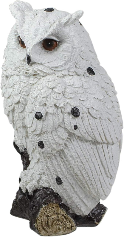 Northlight Glittered Owl Perched on a Branch Statue - 6"