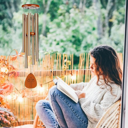 Christian Wind Chimes with Bible Verse - Catholic Spiritual Biblical Christian Gifts for Women Mom Grandma - Birthday Baptism Christmas Faith Based Gifts - Cross Religious Wind Chimes for Outside 28in