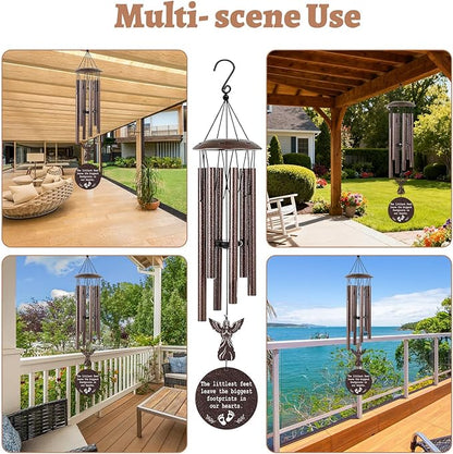 Miscarriage Gifts for Mothers - 36'' Miscarriage Memorial Wind Chimes for Women, Infant Baby Loss Keepsake Sympathy Memorial Bereavement Condolence Remembrance Gift, in Memory of Angel Baby
