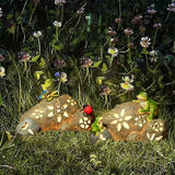 Solar Frogs Garden Statues Frog on Stone Figurine with LED Lights Outdoor Porch Patio Lawn Yard Art Home Decoration Christmas Birthday Housewarming Gifts for Mom Women