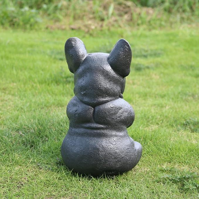 Garden Statues Meditating Dog Statue Buddha Dog Statue Zen Yoga Relaxed Pose Buddha Meditation Figurine for Indoor Outdoor Yard Ornaments Decor