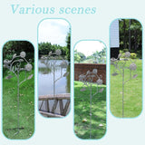 Decorative Garden Stakes with Welcome Sign,Metal Garden Stakes for Patio Garden Decor.