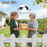 2 Pack Raccoon Metal Garden Stakes for Outdoor Decor – Cute Animal Yard Art for Garden, Lawn, or Pathway – Weather-Resistant Black Silhouette Statues, Unique Gift for Nature & Wildlife Lovers