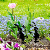 2-Pack Metal Garden Stakes, Outdoor Decoration, Garden, Patio Decoration, Suitable for Lawn, Patio or Flower Pot