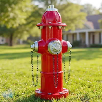 Realistic Resin Fire Hydrant Statue for Potty Training Dogs - Dog Fire Hydrant Pee Post, Weather-Resistant Garden Decor,Outdoor Garden & Lawn Ornament (Only Suitable for Small Dogs;13.1In)