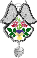 KY&BOSAM Gifts for Nana I Love You Grandma Angel Suncatcher Stained Glass Suncatchers for Window Hangings Glass & Metal Maker for Garden Christmas Tree Wedding Party Patio Backyard Home Decor