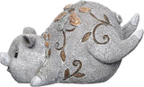 Roman Garden - Pebble Pig Statue, 6H, Garden Collection, Resin and Stone, Decorative, Garden Gift, Home Outdoor Decor, Durable, Long Lasting