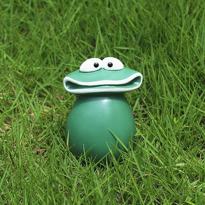 Garden Frog Statue Outdoor Decor – Waterproof Resin Frog Sculpture, Hand-Painted Frog Garden Statue for Patio, Lawn, Yard, Balcony or Porch, Cute Frog Figurine Garden Decor Gift for Garden Lovers