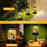 Portuguese Water Dog Gifts for Women/Men Portuguese Water Dog Solar Lanterns Mom Birthday Pet Lovers Lantern Pet Loss Memorial Lights Solar Garden Decoration for Yard, Patio,Backyard,Porch Lights