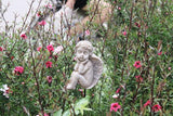 MUAMAX Decorative Angel Garden Stakes 2 Pack Miniature Angel Fairy Garden Angel Ornaments Small Angel Memorial Statue Fairy Garden Accessories