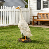 Proud Duck Statue Outdoor Decor for Garden, 9.85" Fairy Yard Figurines Home Sculptures for Lawn Patio Front Porch Backyard